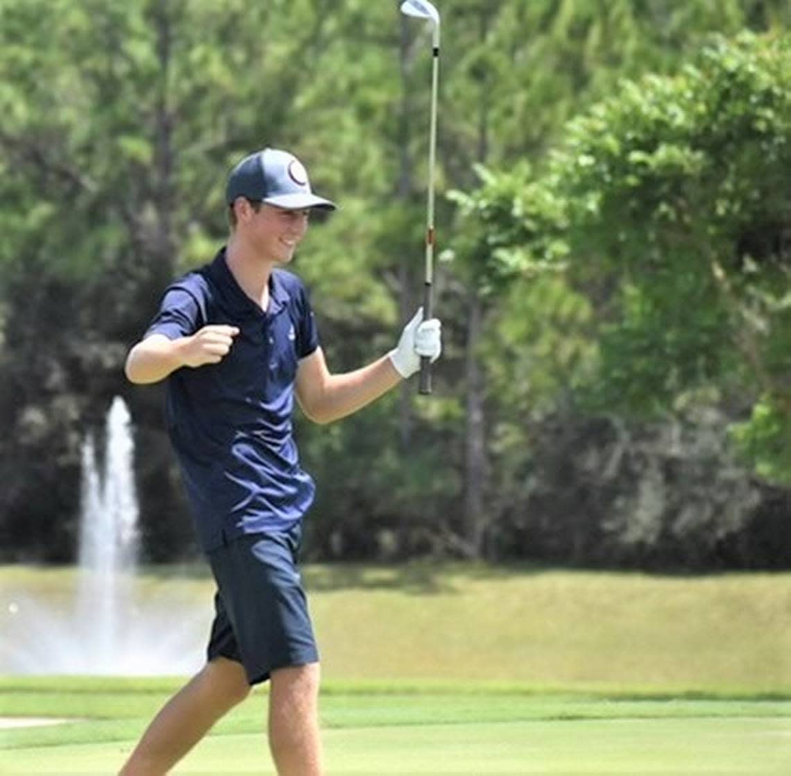 North Broward Prep record setting golfer Sean Richards. Photo Courtesy North Broward Prep Golf