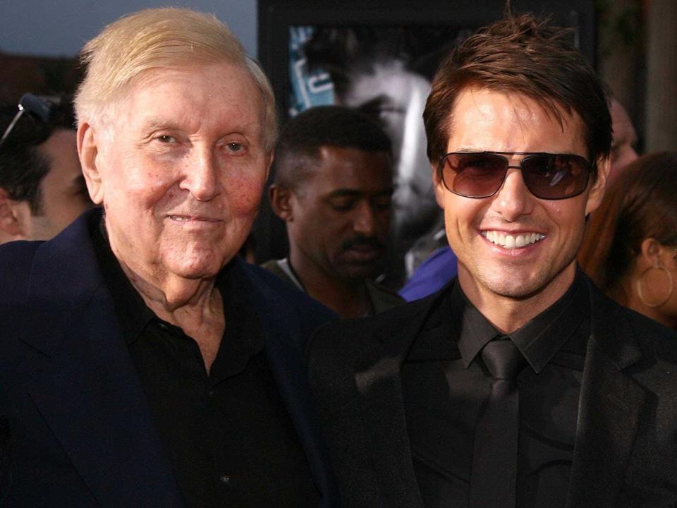 Sumner Redstone Tom Cruise Katie Holmes