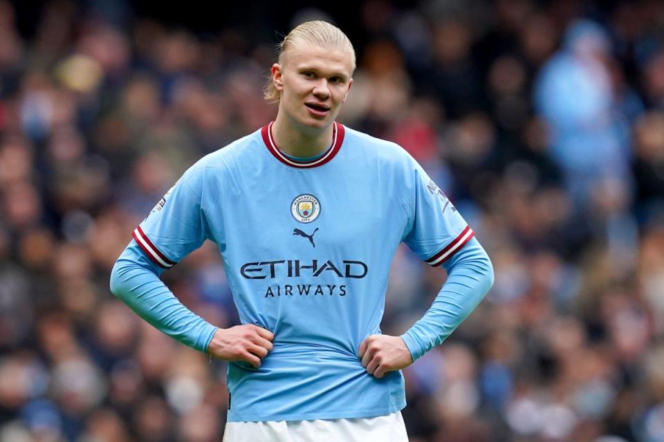 Erling Haaland is an injury concern for Manchester City (Martin Rickett/PA) (PA Wire)