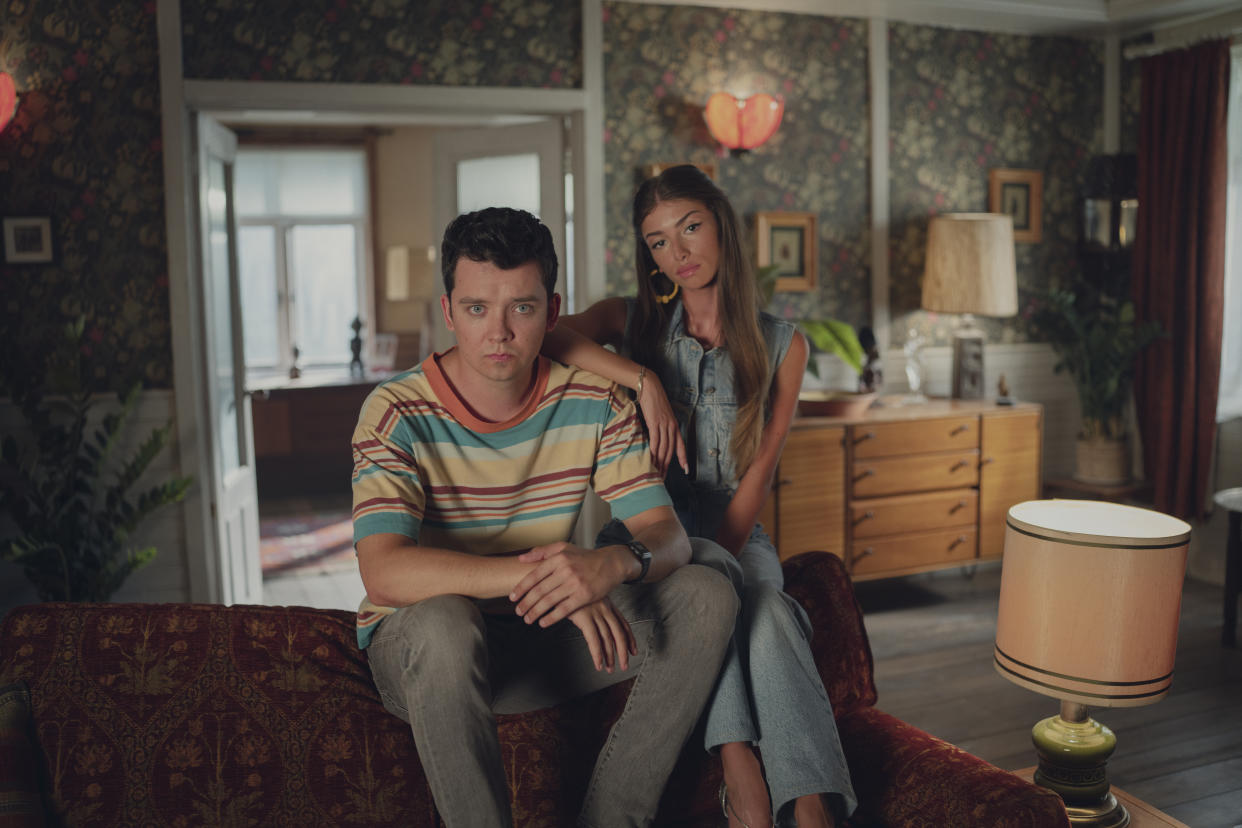 Asa Butterfield and Mimi Keene in 'Sex Education' season 4