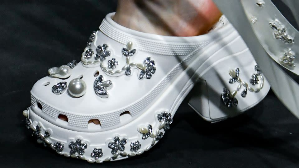 Simone Rocha collaborated with the polarizing footwear brand Crocs. - Victor Virgile/Gamma-Rapho/Getty Images