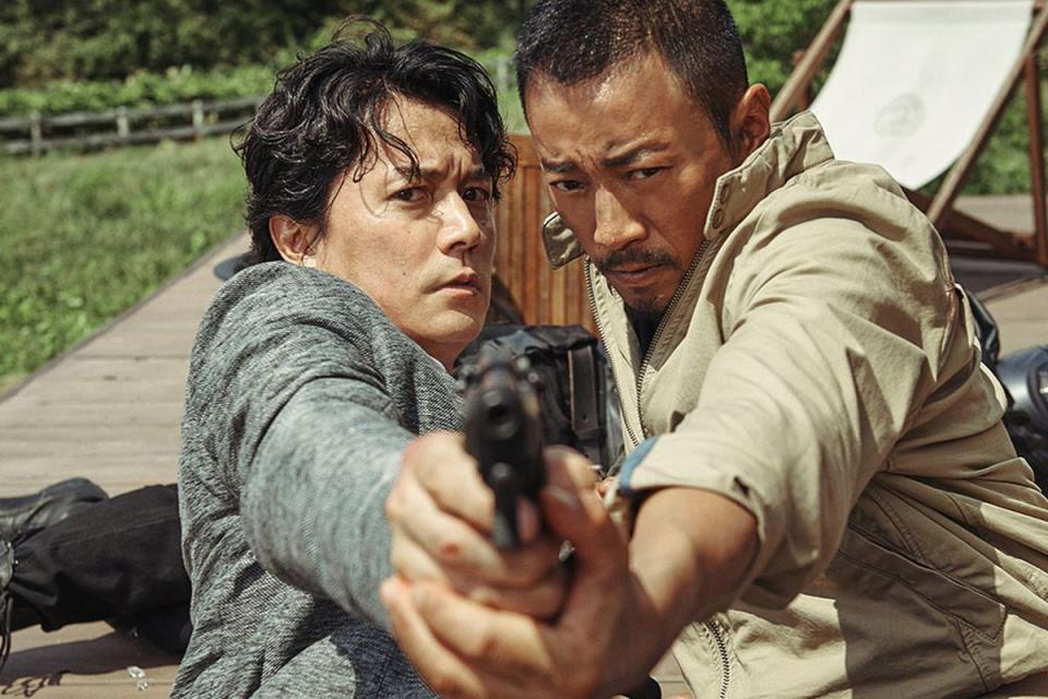 <p>John Woo's <em>Manhunt</em> isn't outrageously good, but it's a solid bet. The film offers up a great east-Asian action thriller, and that alone sets it apart from most of Netflix's catalogue.</p><p><a class="link " href="https://www.netflix.com/watch/80209866?trackId=13752289&tctx=0%2C0%2C82d76797cb8d3dce780ab5f2a2913910968ab14c%3A491f67bf4ece1558c6204ba5185a9626ce99ccc3%2C%2C" rel="nofollow noopener" target="_blank" data-ylk="slk:Watch Now;elm:context_link;itc:0;sec:content-canvas">Watch Now</a></p>