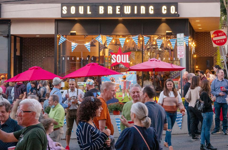 Celebrating Oktoberfest at Soul Brewing in Pleasantville.