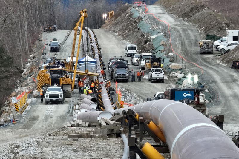 FILE PHOTO: Canada's long-delayed Trans Mountain oil pipeline set to start operations