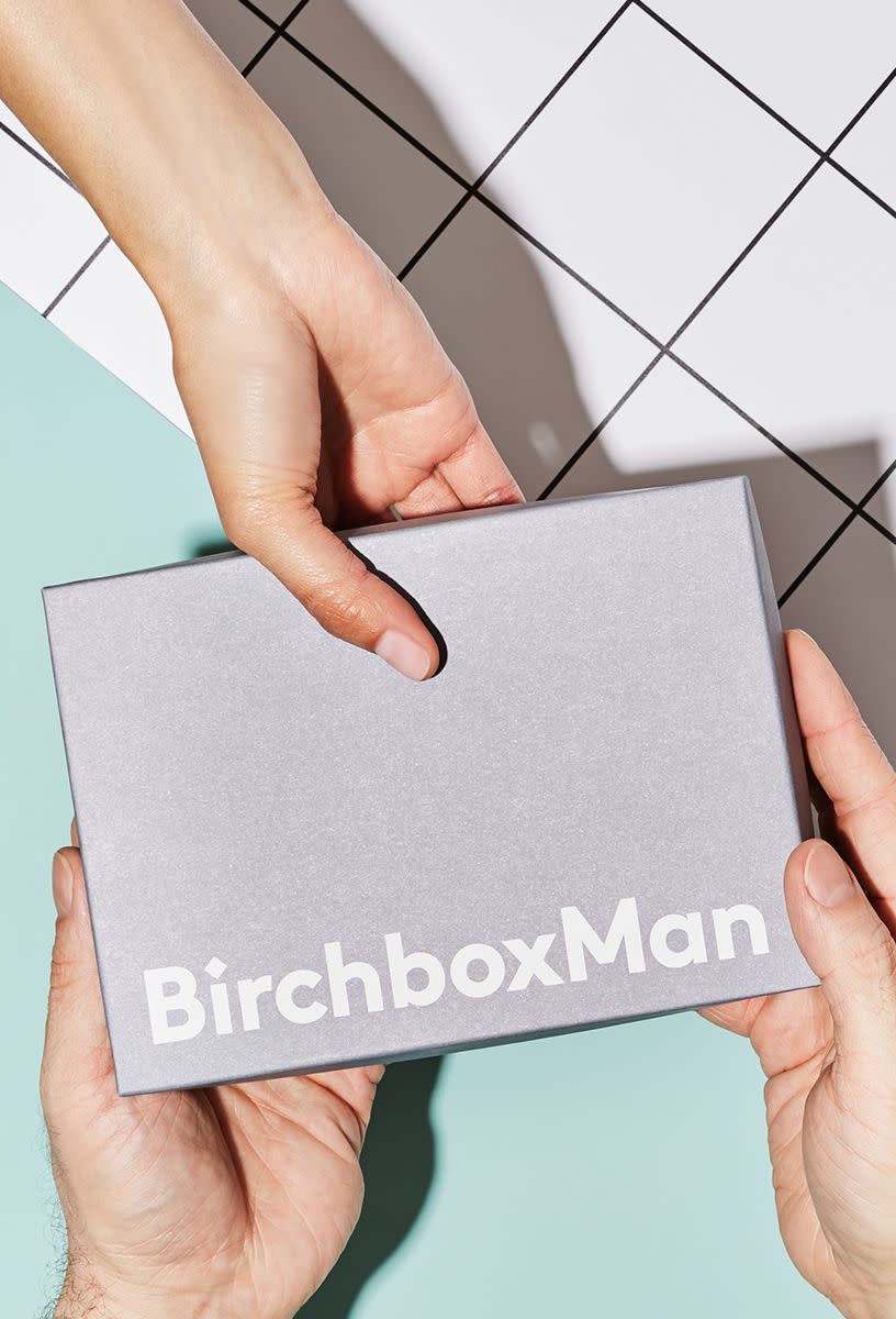 <p><strong>Birchbox</strong></p><p>birchbox.com</p><p><strong>$45.00</strong></p><p>After filling out his preferences, he'll get a curated box of skincare, haircare and fragrance samples. If he finds a product he truly loves, he can order a full-size supply with a special discount. </p>