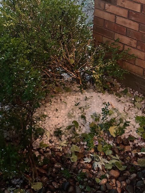 Hail in Ballwin (Courtesy: Kristen Christopher)