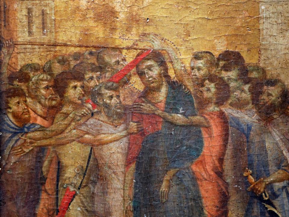 Das Gemälde "Der verhöhnte Christus" ist ein lange verschollenes Meisterwerk des Florentiner Künstlers Cimabue. - Copyright: Reuters