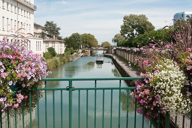 Un canal à Mulhouse.