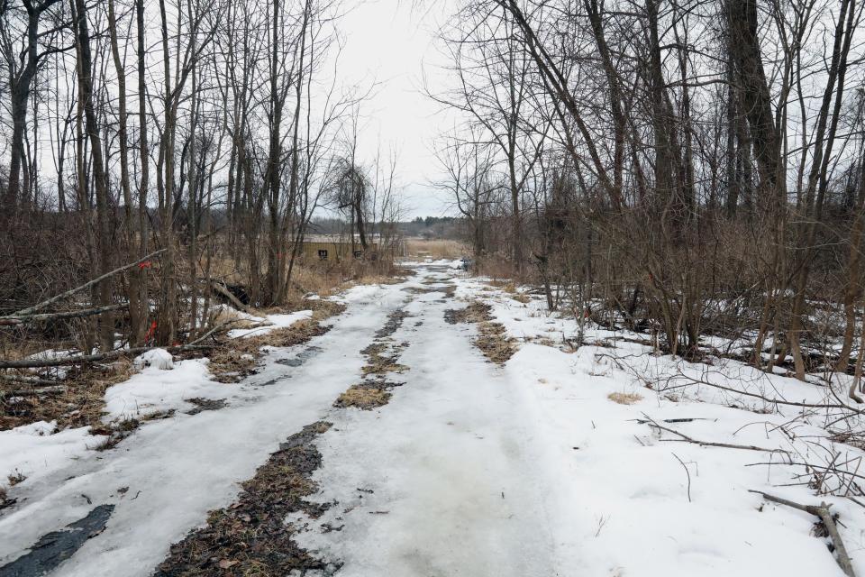 The spot on Bowser Road in Wallkill Feb. 17, 2022, where Megan McDonald's body was found.