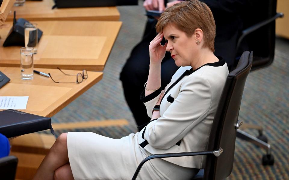 Nicola Sturgeon has defended the restrictions on students - PA