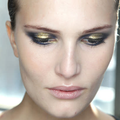 Jason Wu AW11/12 Backstage: Gold Rush Beauty Trend