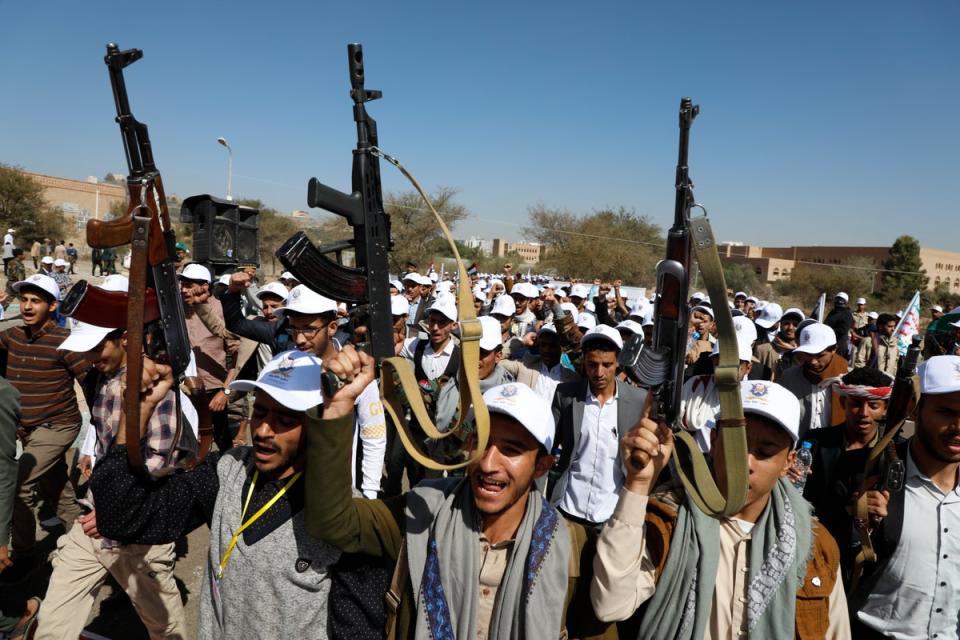 The Houthi has launched at least 57 attacks on commercial and military ships in the the Red Sea since 19 November (AP)