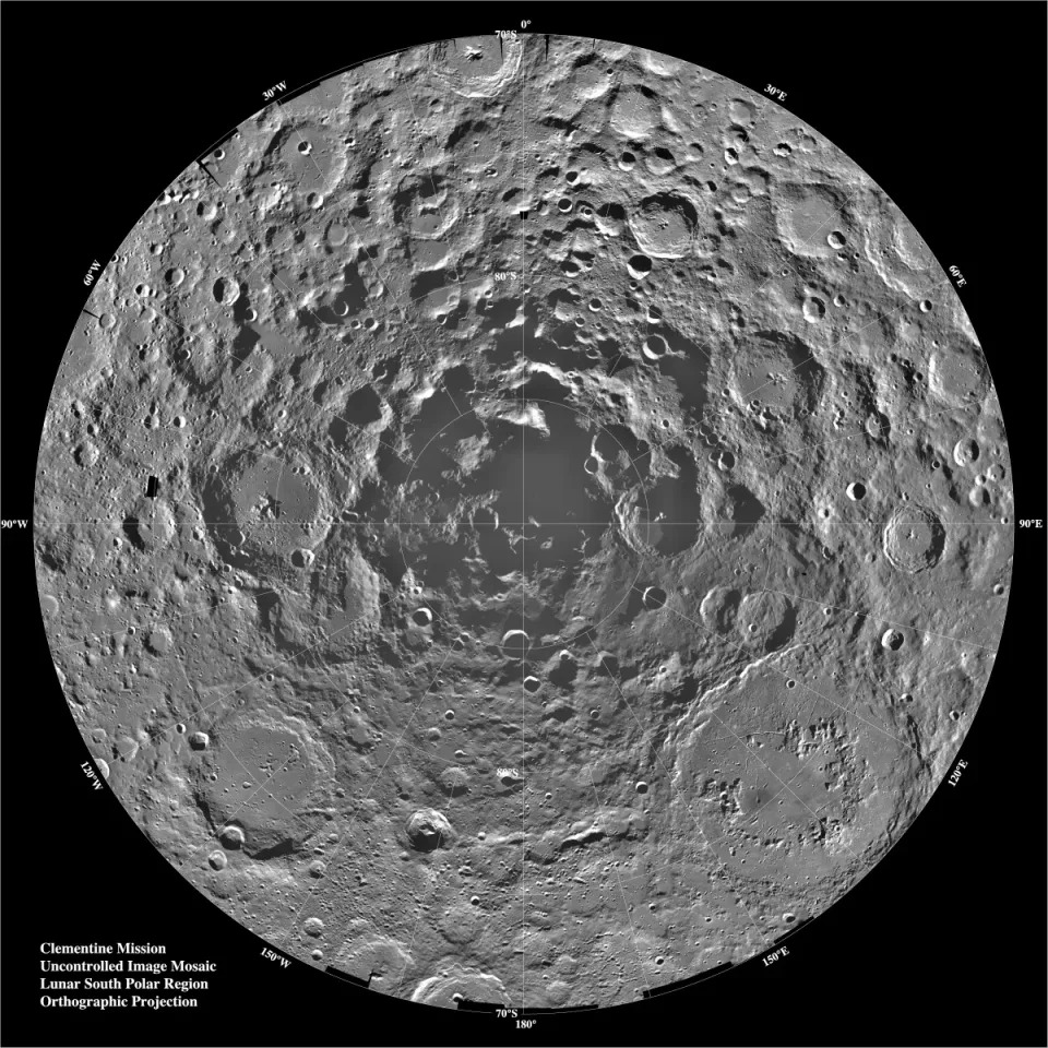 The lunar southpole 