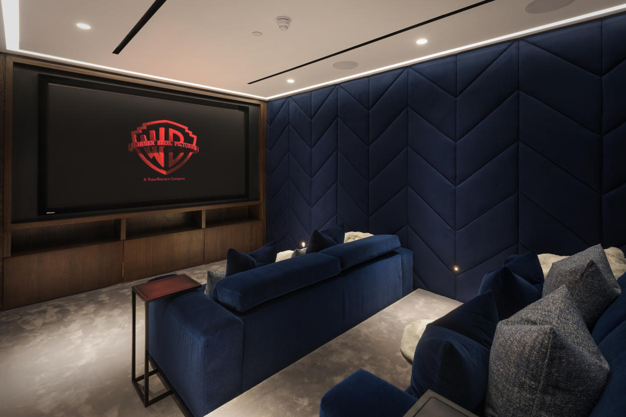 The property boasts a private cinema, along with a gym and spa. Photo: Alex Lawrie/LC