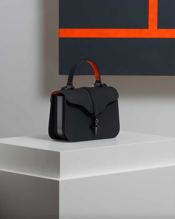 Maison Joseph Duclos's Diane bag inspired to Peter Halley's artwork.
