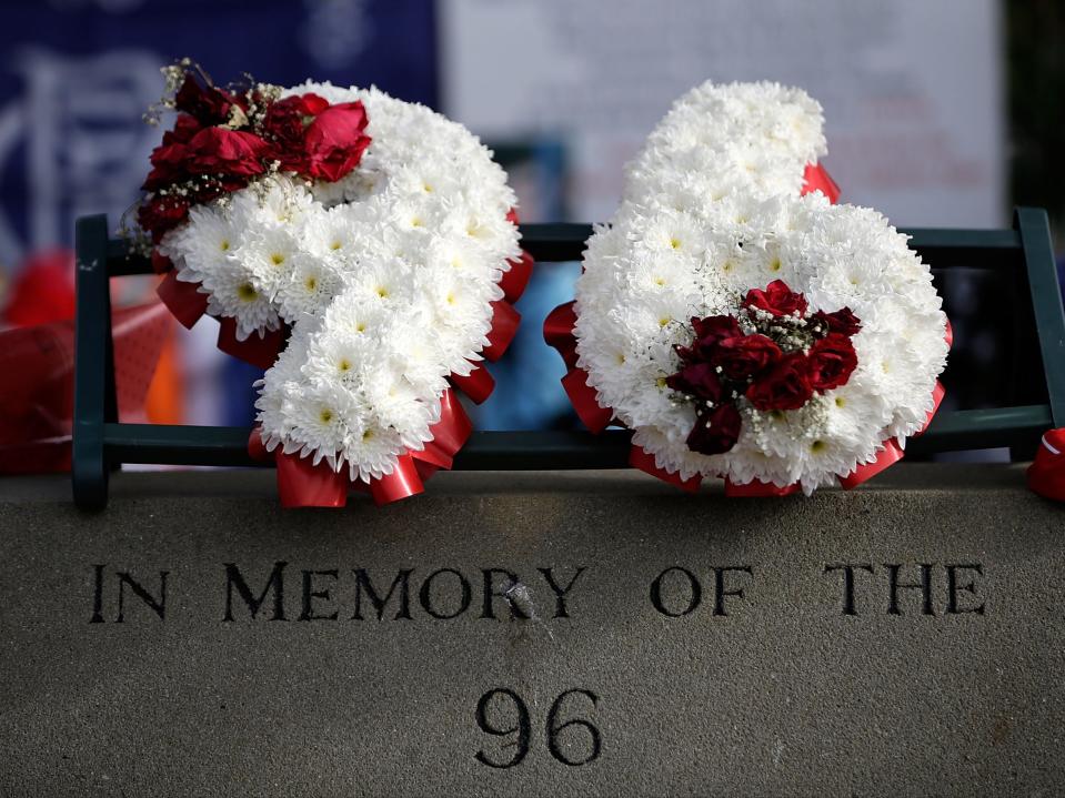  Tributes are placed at Sheffield Wednesday's Hillsborough stadium (Getty Images)