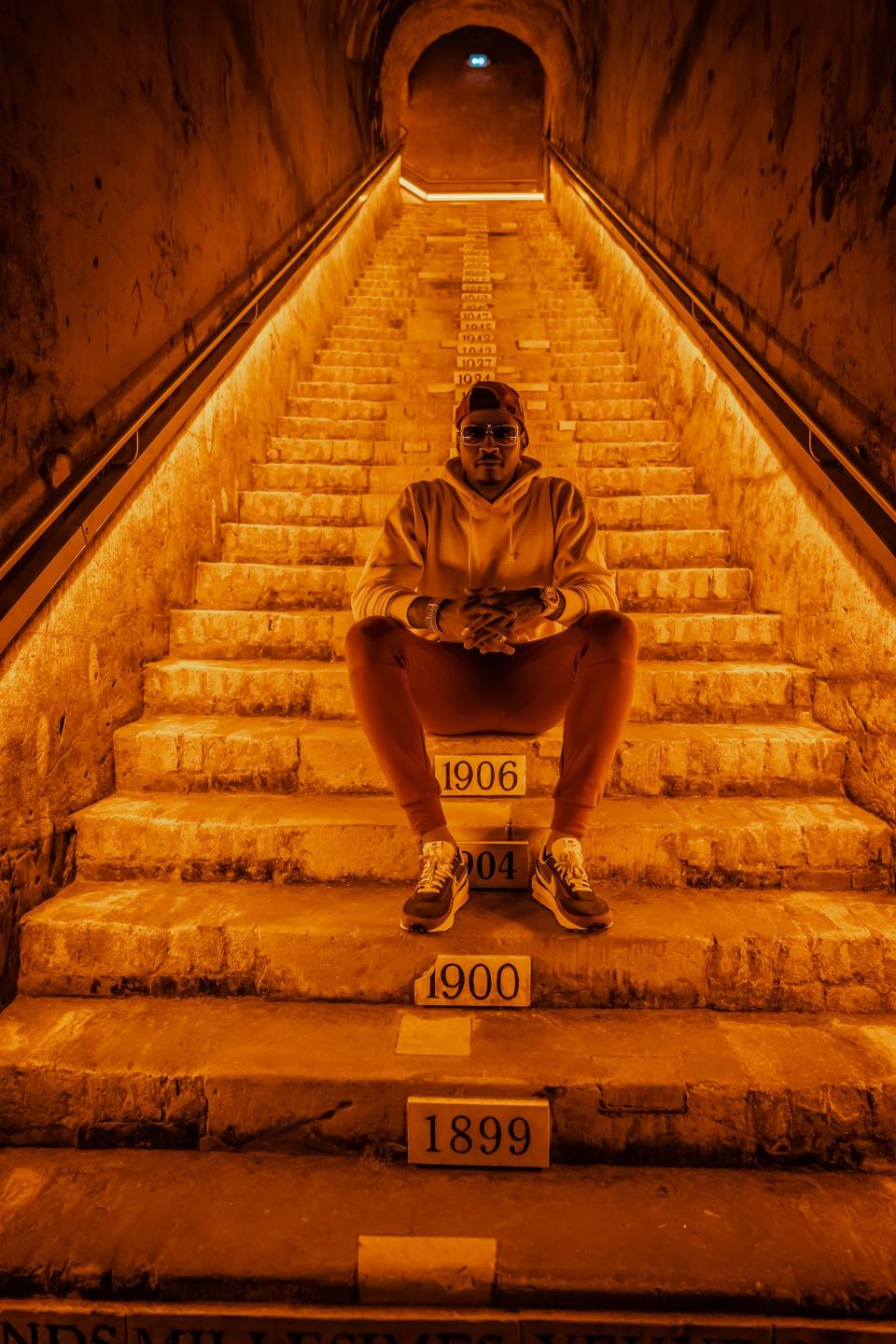 <h1 class="title">Touring the Veuve Clicquot underground storage tunnels and learning the history and process of creating Champagne was a wonderful experience.</h1><cite class="credit">Photo: Rae-Vaughn Lucas / Courtesy of Carmelo Anthony</cite>