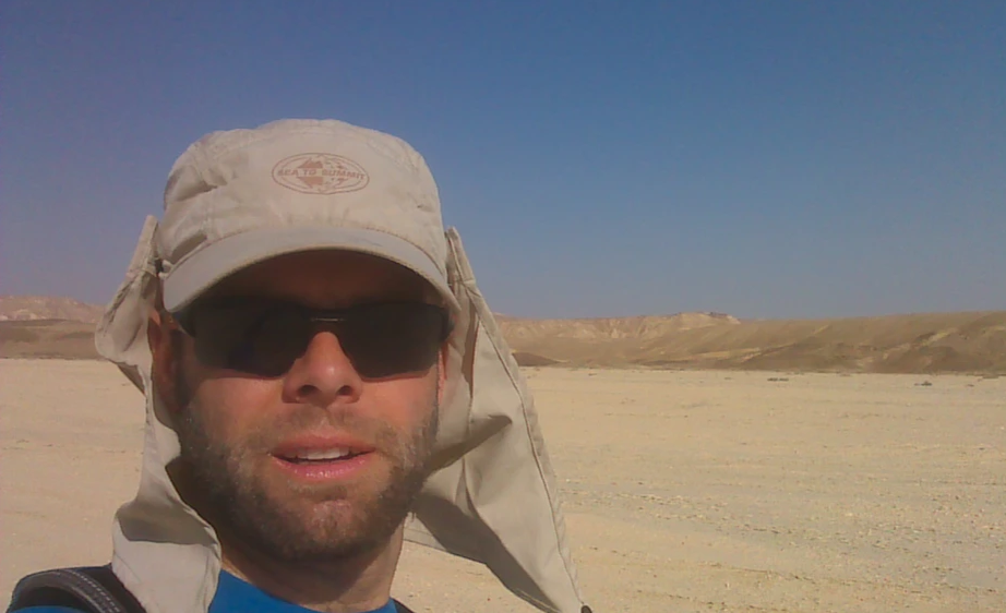 The end of 2013 when Mr Bowles ran 1000km across the desert in Israel. Source: Richard Bowles