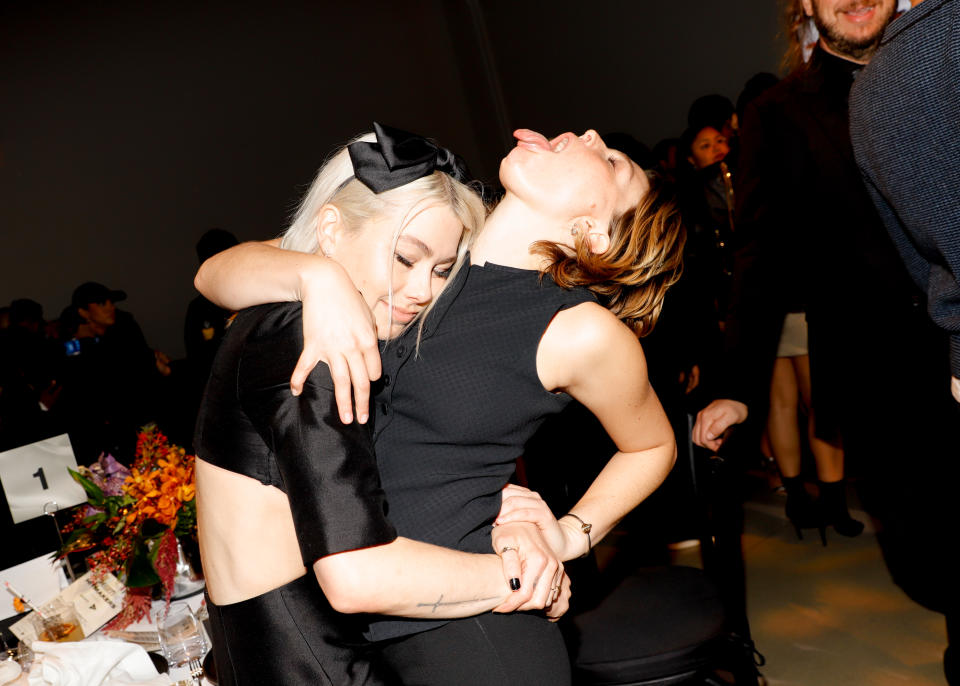 Phoebe Bridgers and Maggie Rogers at Variety Hitmakers, Presented By Sony Audio held at Nya West on December 2, 2023 in Los Angeles, California. (Photo by River Callaway/Billboard via Getty Images)