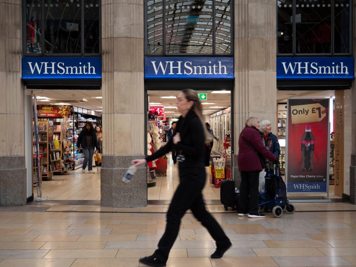 WH Smith WHSmith,  W H Smith newsagent, stationery, gift  store, London, UK