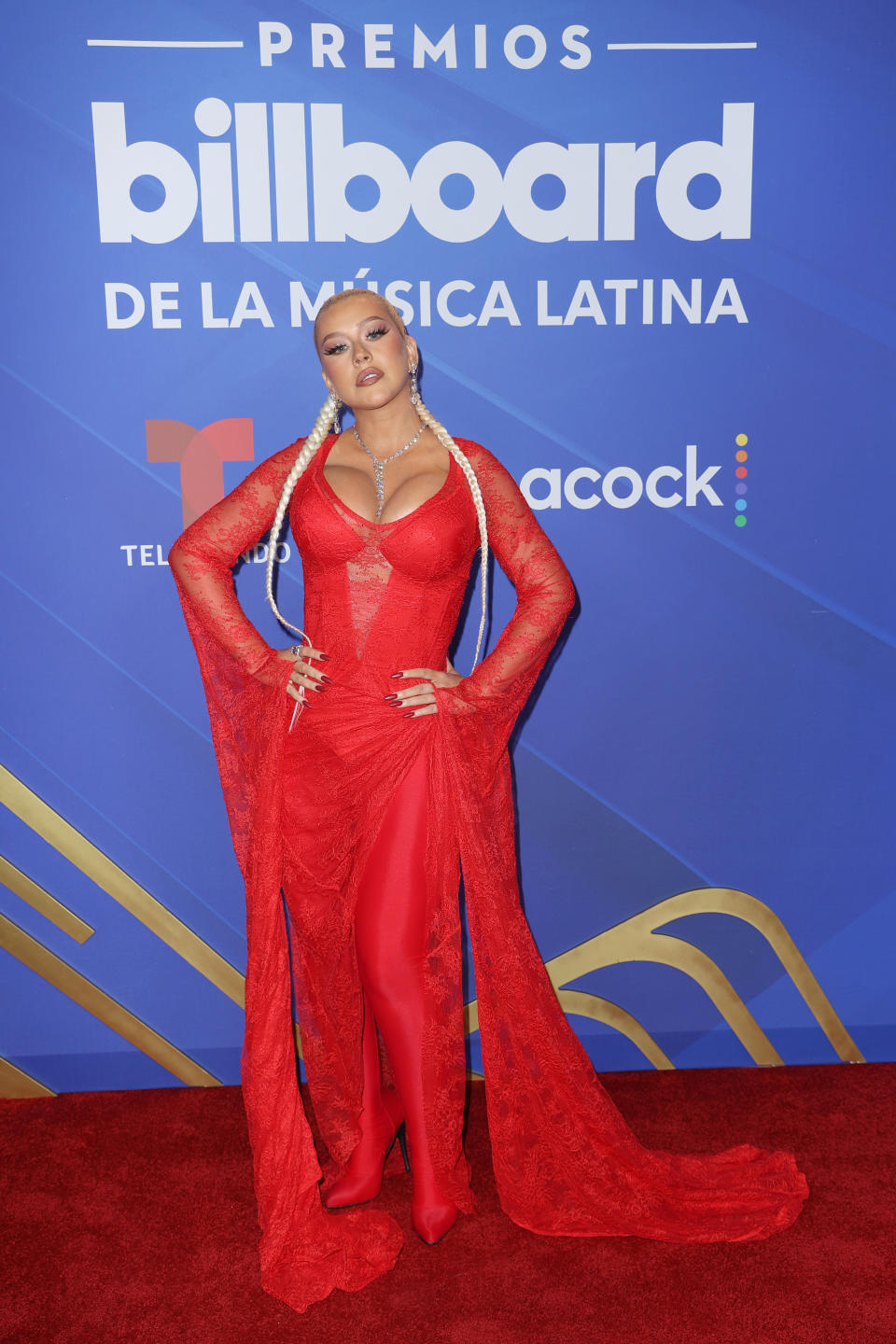 Christina Aguilera en los Premios Billboard Latinos en Watsco Center en Coral Gables, FL septiembre 29, 2022 -- (Photo by: John Parra/Telemundo via Getty Images)