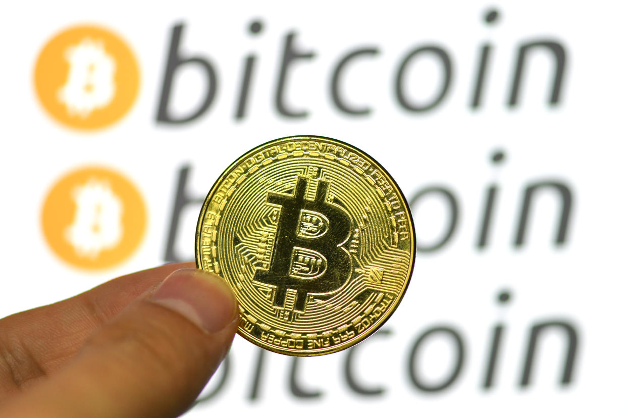 Bitcoin has fluctuated all this week, sinking as low as $32k on Wednesday. Photo: Sheldon Cooper/SOPA Images/LightRocket via Getty