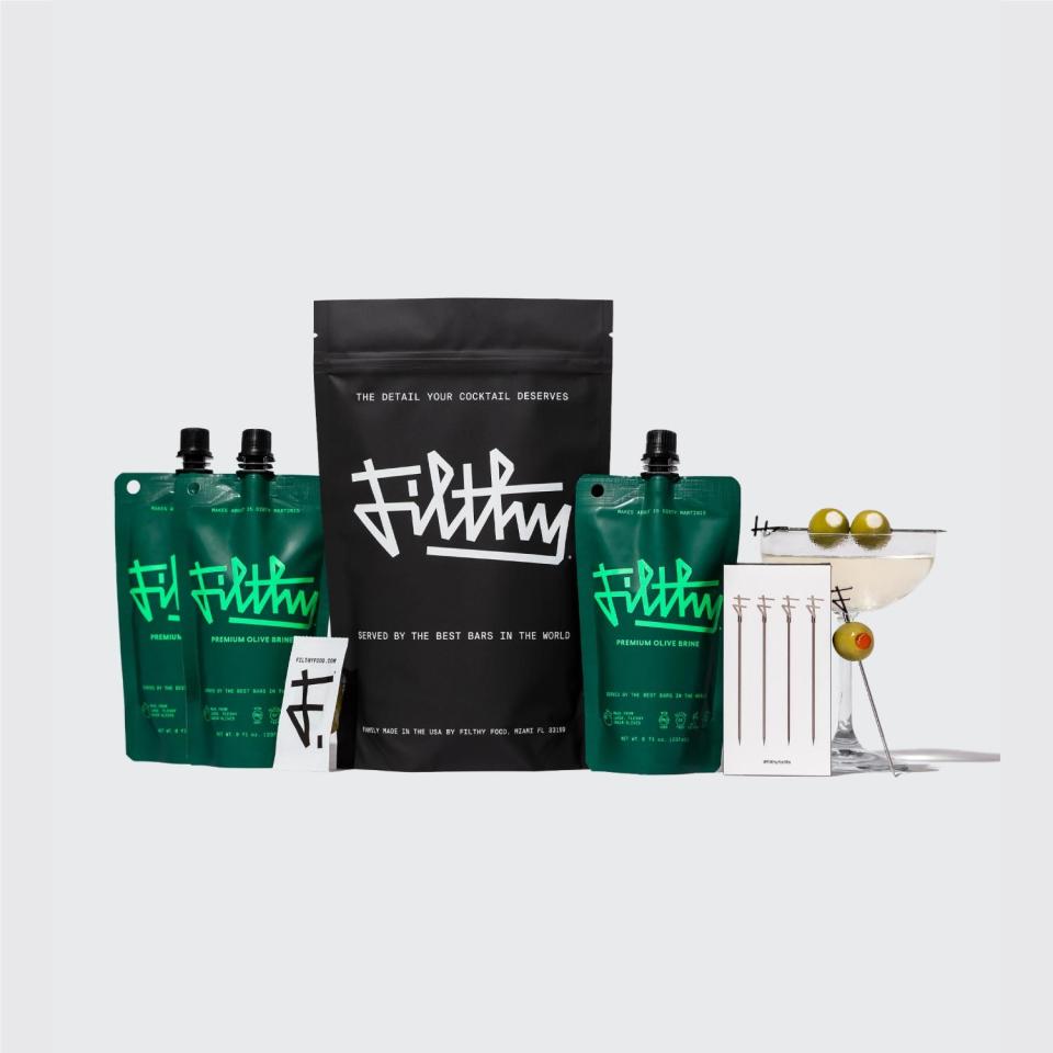 <p><strong>Filthy Food</strong></p><p>filthyfood.com</p><p><a href="https://go.redirectingat.com?id=74968X1596630&url=https%3A%2F%2Ffilthyfood.com%2Fproducts%2Fmartini-kit&sref=https%3A%2F%2Fwww.housebeautiful.com%2Fentertaining%2Fholidays-celebrations%2Fg4092%2Fvalentines-day-gifts-for-her%2F" rel="nofollow noopener" target="_blank" data-ylk="slk:Shop Now" class="link ">Shop Now</a></p><p>This gift can go one of two ways. You could gift the set as is and we guarantee it'll be used instantly. Or feel free to give it a whirl on your own to make a yummy drink. There are mixes for everyone's go-to cocktails like martinis, margaritas, bloody marys, you name it. And yes, it's under the $50 gift guide minimum, but we suggest buying a couple of kits because you don't want to be stingy with the mixers. </p>
