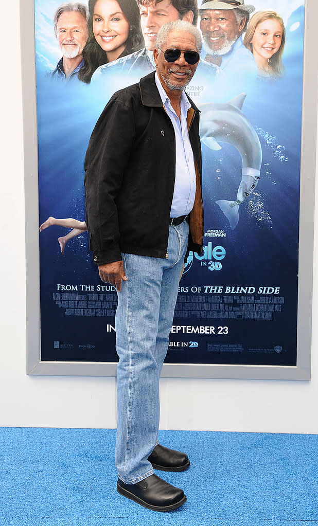 Dolphin Tale LA Premiere 2011 Morgan Freeman