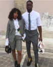 <p>The Wade’s wore coordinating looks during Paris Fashion Week in June 2017. (Photo: Instagram/dwyanewade) </p>