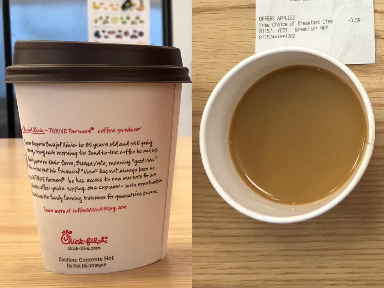 chick fil a coffee