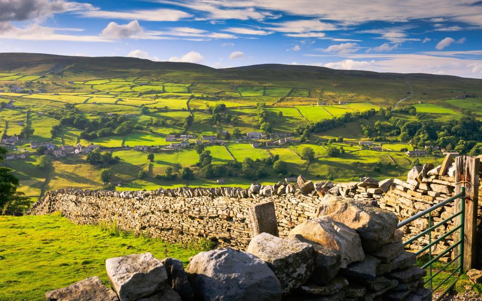 Yorkshire thrills with two National Parks: the sheep-and-dry-stone-wall-dotted Dales (pictured) and the wild and horizon-stretching North York Moors - © 2013 chris warren