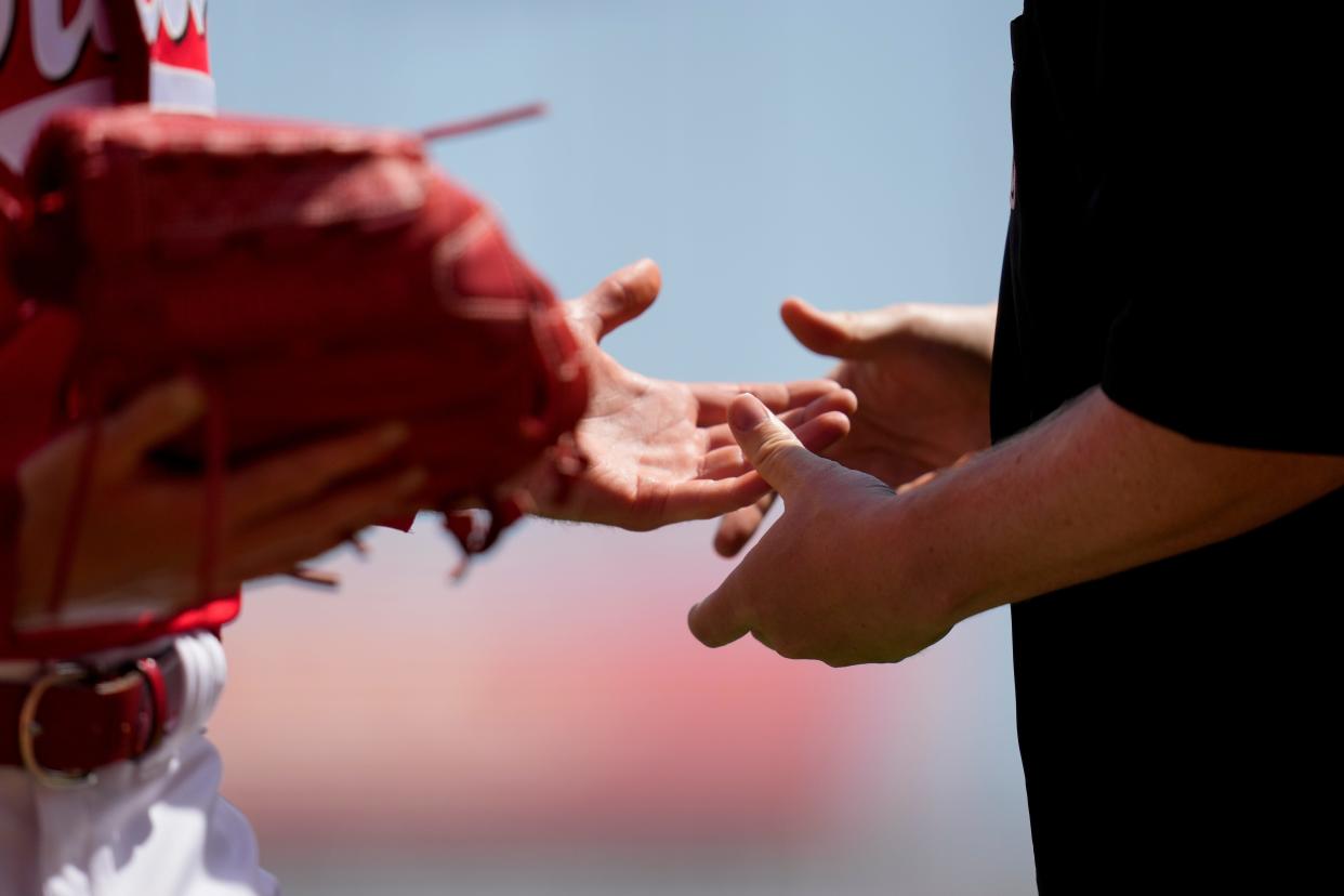 MLB began checking for sticky substances on pitchers' hands and gloves in the summer of 2021.