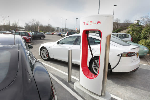 Tesla Supercharger station