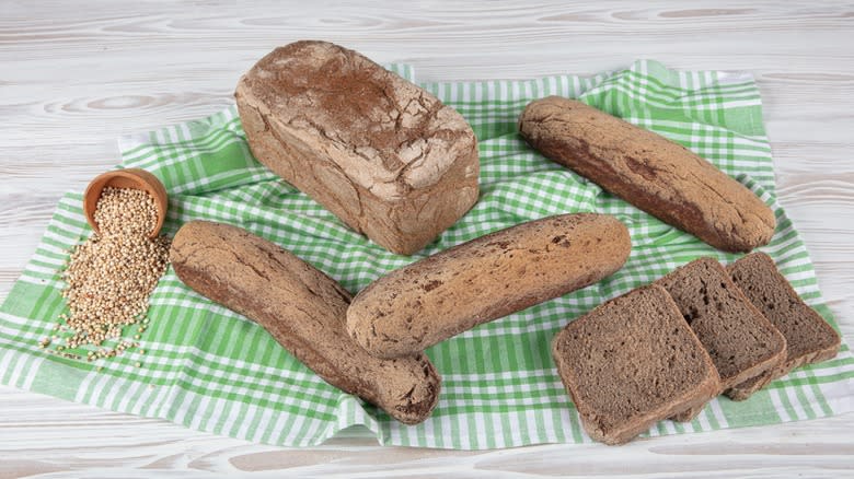 Breads made with sorghum flour