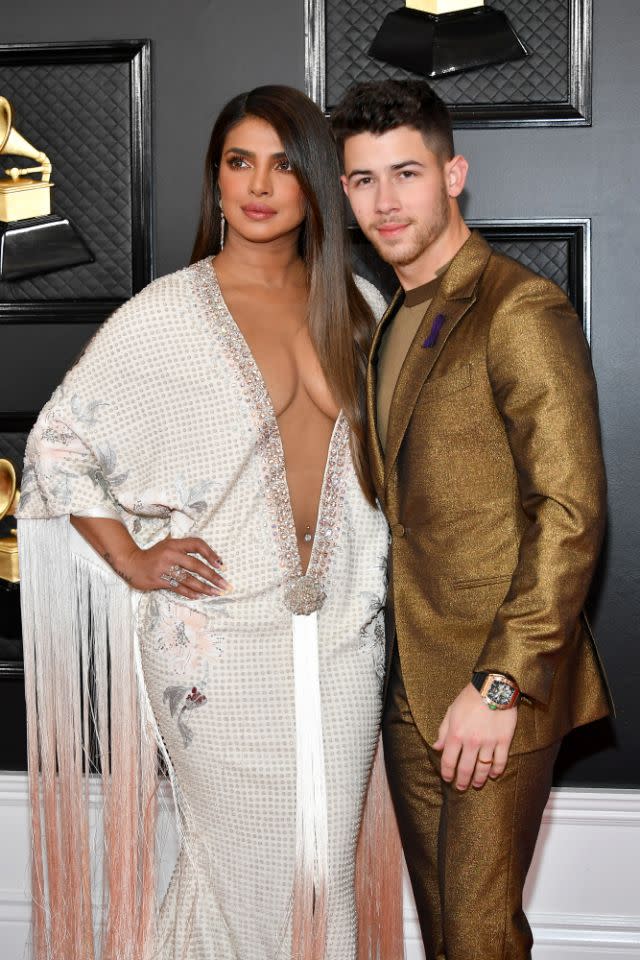 Priyanka Chopra nahm bei den Grammys das Risiko einer Kleiderpanne in Kauf. Foto: Getty Images