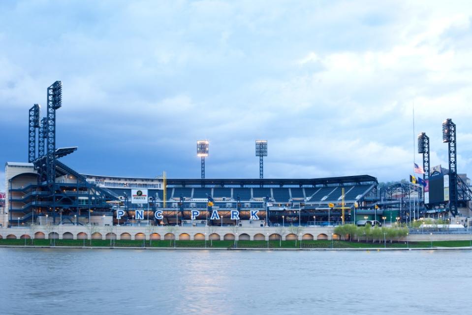 PNC Park stadium at North Shore district via Getty Images