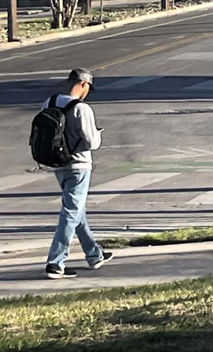 Suspect 2 involved in a burglary on the UT campus Tuesday, Feb. 20, 2024 (UTPD photo)