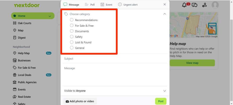 How to post to Nextdoor 3