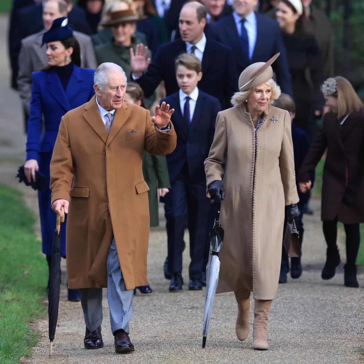  Royal family at Sandringham. 