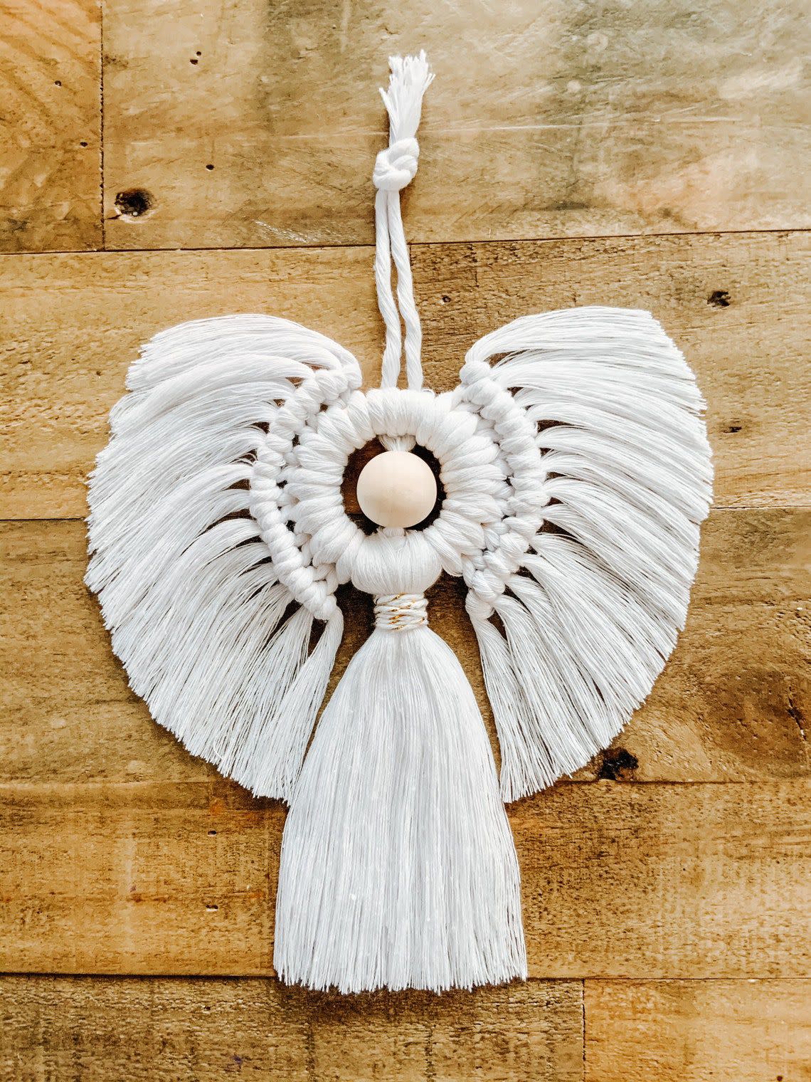 Macramé Angel Ornament