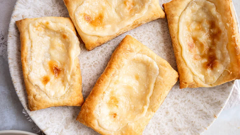 danish pastries on plate