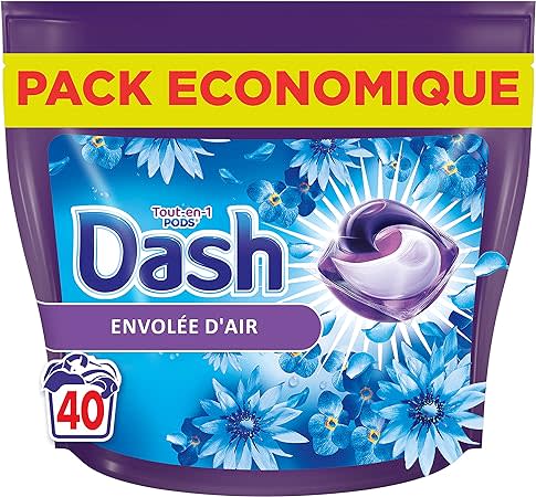 Pack de 40 capsules de lessive Dash tout-en-1