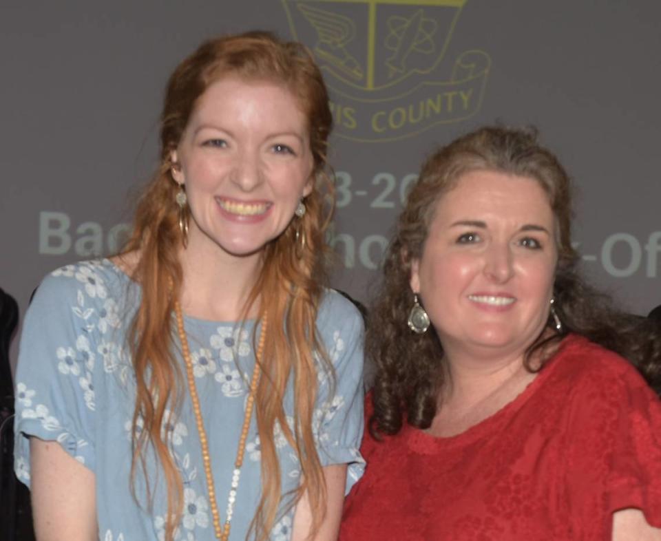 Meghan Hagan, left, is the Teacher of the Year and Kay McGuire is the Support Person of the Year at Park Elementary School.