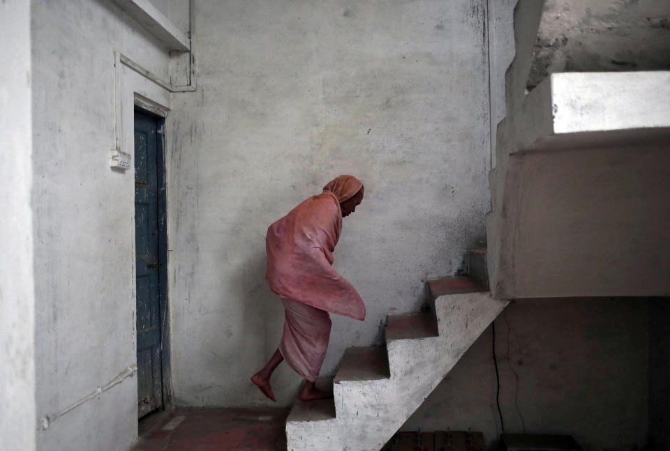 Widows celebrate Holi