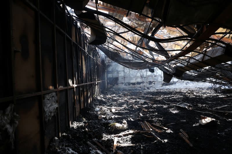 Aftermath of a fire in Evin Prison in Tehran