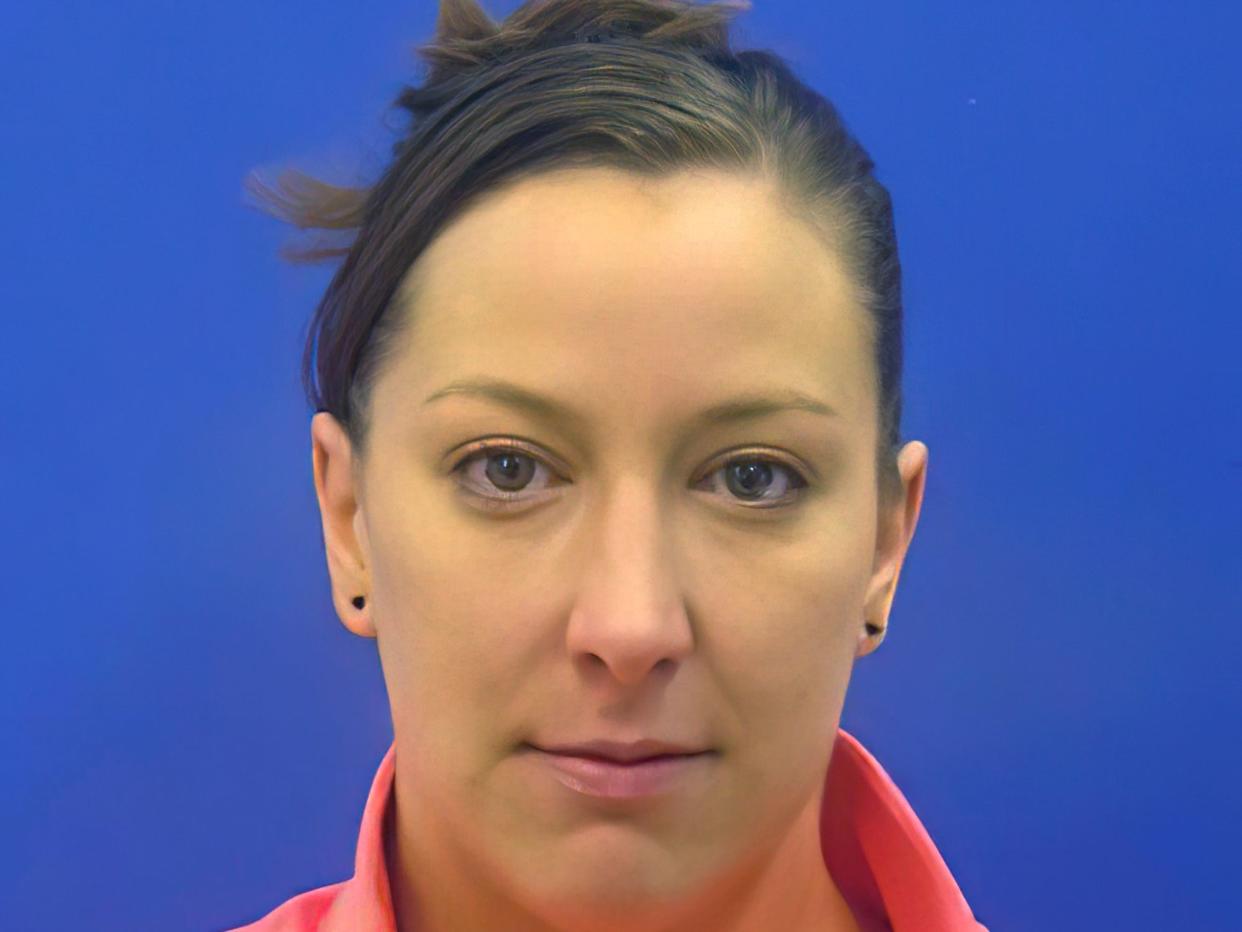 This driver's license photo from the Maryland Motor Vehicle Administration, provided to AP by the Calvert County Sheriff’s Office, shows Ashli Babbitt.