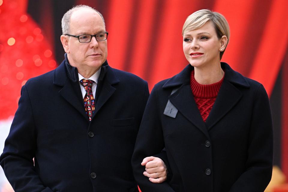 <p>Stephane Cardinale/PLS Pool/Getty</p> Prince Albert and Princess Charlene of Monaco at the children