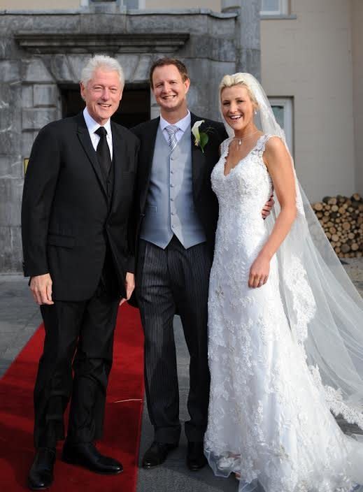 "I thanked him for all he did for the Peace Process and for being such a friend of Ireland." - <a href="http://www.independent.ie/irish-news/wedding-crasher-bill-clinton-lights-up-couples-big-day-26869419.html" target="_blank">Irish groom Pat Howard</a>  [Credit: <a href="http://www.philipdalyphotography.com/" target="_hplink">Philip Daly Photography</a>]