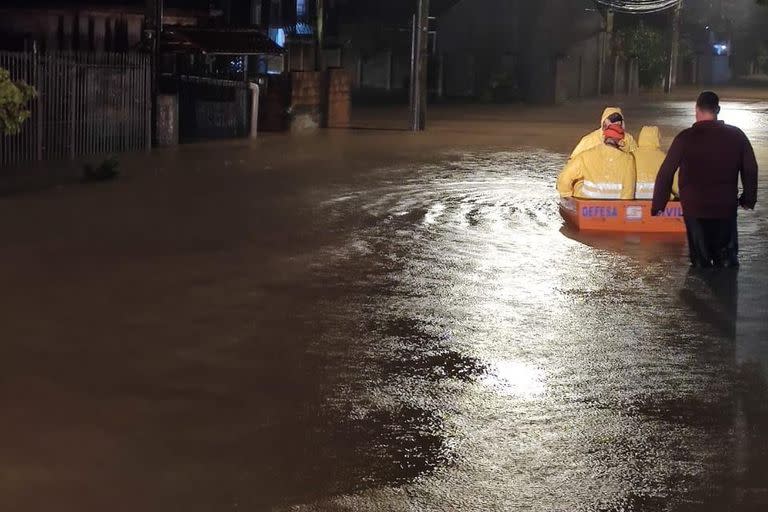 Inundaciones en Sapucaí do Sul. (Perfeitura de Sapucaí do Sul)