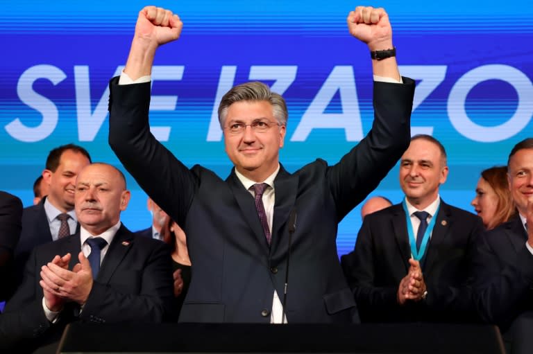 Prime Minister Andrej Plenkovic's ruling conservatives won the most seats but look to have missed out on a parliamentary majority (Damir SENCAR)